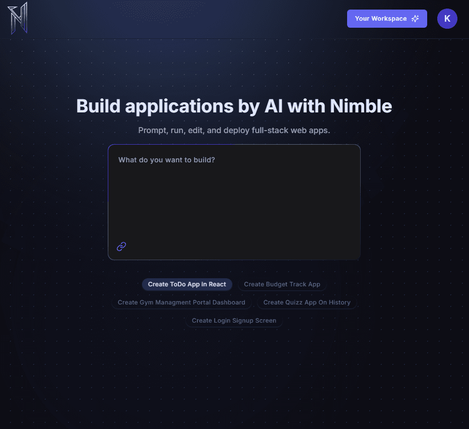 Nimble - AI Code Generator